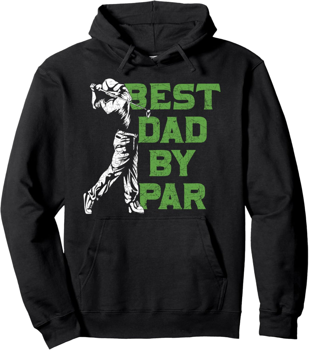Bester Papa mit Abstand Golfspieler Golfplatz Vatertag Golf Pullover Hoodie
