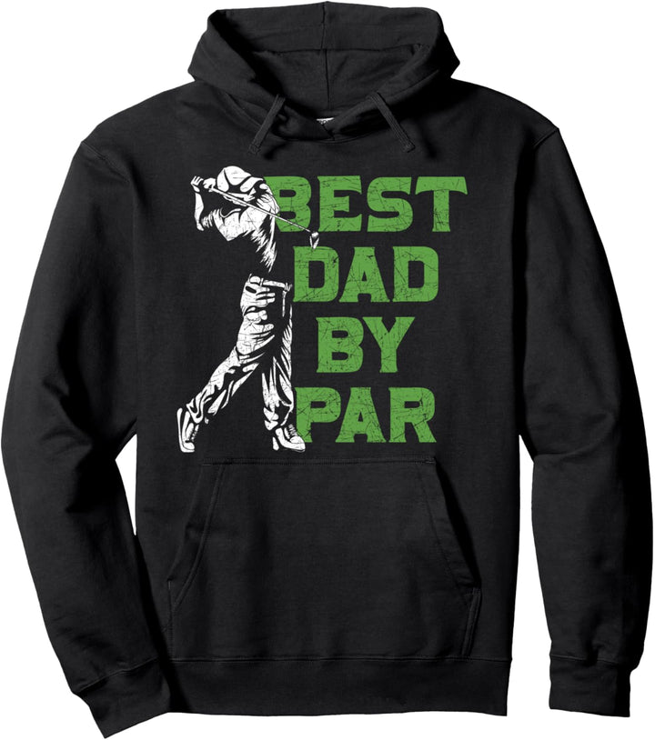 Bester Papa mit Abstand Golfspieler Golfplatz Vatertag Golf Pullover Hoodie
