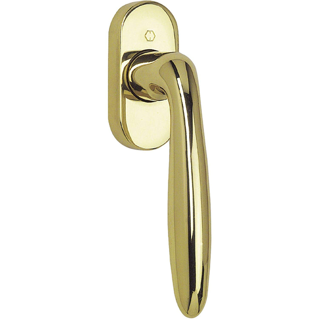 Hoppe 11567508 Fenstergriff Verona-Secustik, VK 7, 32-42 mm, Messing