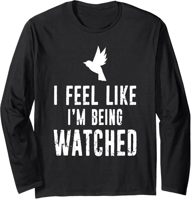 Bird Watching Funny Bird Watcher Birder Birding Humor Gift Langarmshirt