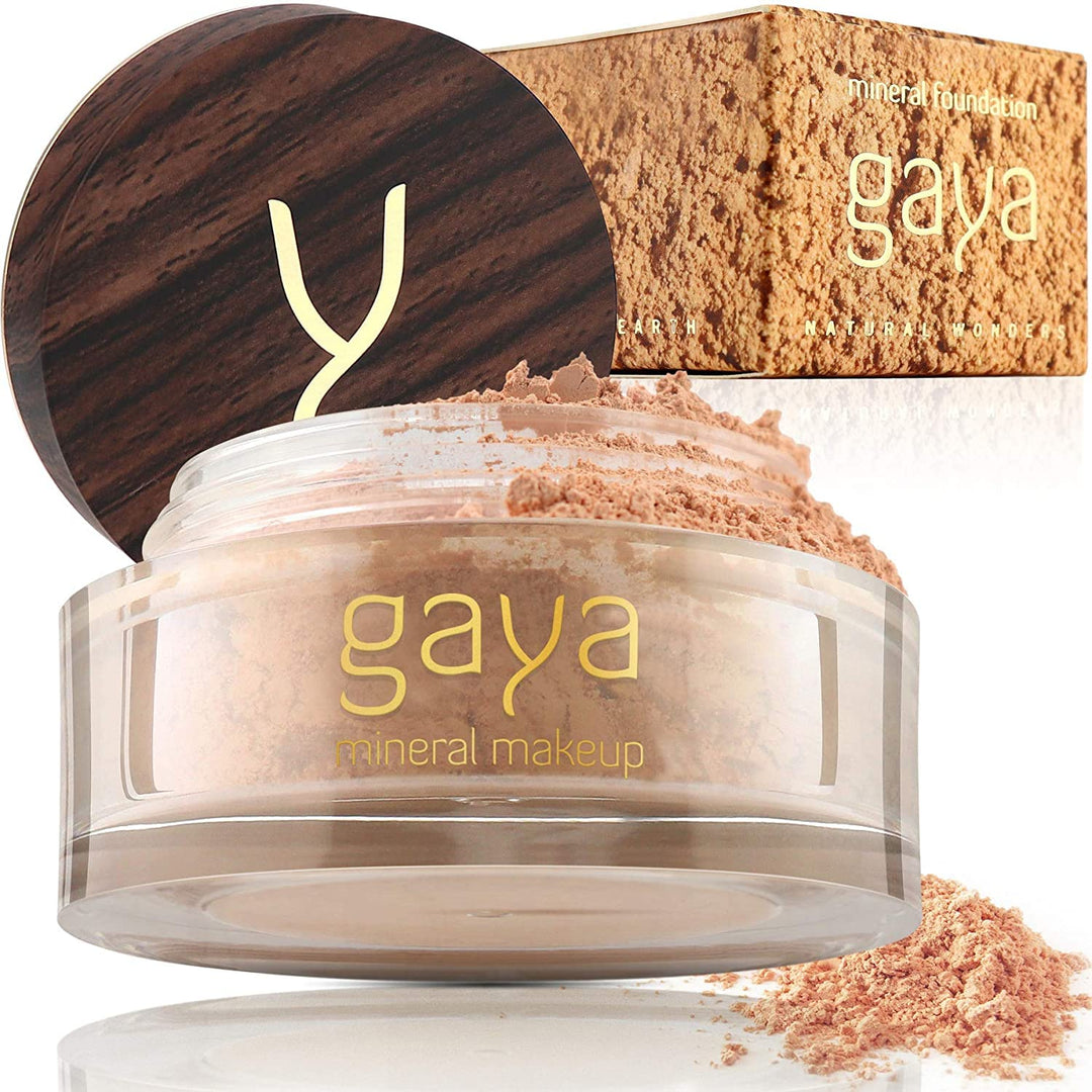 Veganes Mineralpuder – Fixierendes Make-up-Pulver, 4-in-1, multifunktional, vollständige Abdeckung,