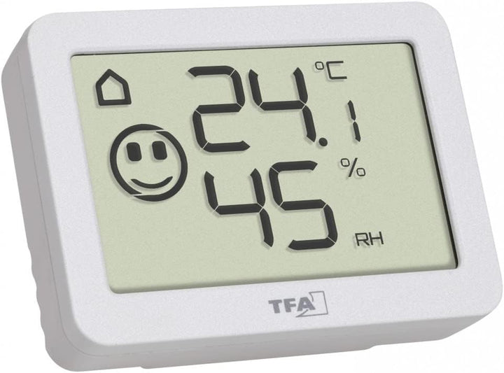 TFA-Dostmann Digitales Thermo-Hygrometer TFA 30.5055 zur Temperatur und Luftfeuchte Überwachung in i