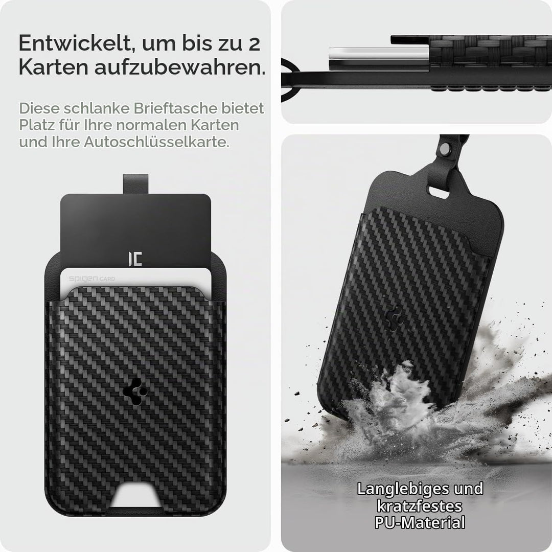 Spigen Air Fit Schlüssel Karten Halter für Tesla Model Y (~2026 Juniper) Model 3 (~Highland 2026) Mo