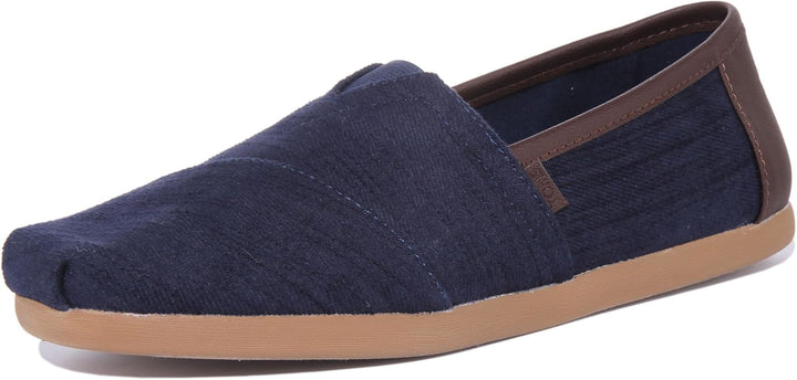 Toms Herren Seasonal Classic Tropical Espadrilles 43 EU Denim Braun, 43 EU Denim Braun