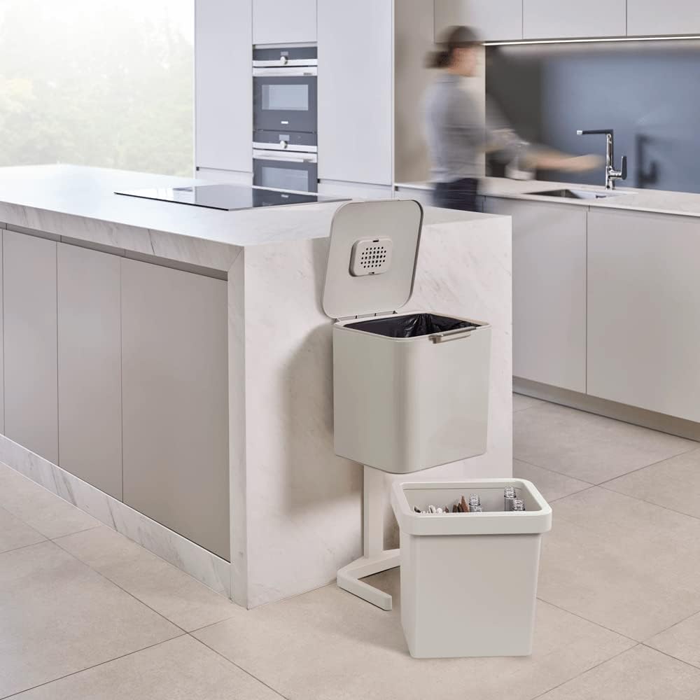 Joseph Joseph Totem Pop - Mülltrennungs und Recyclingeinheit 40 Liter - steinfarbig, 40 L