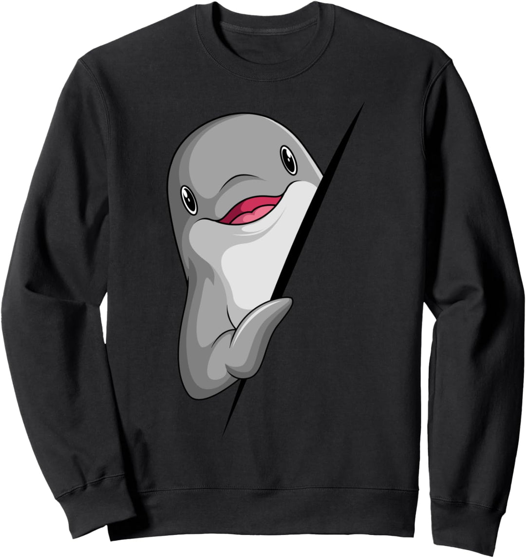Delfin Damen Mädchen Kinder Jungen Delfine Sweatshirt