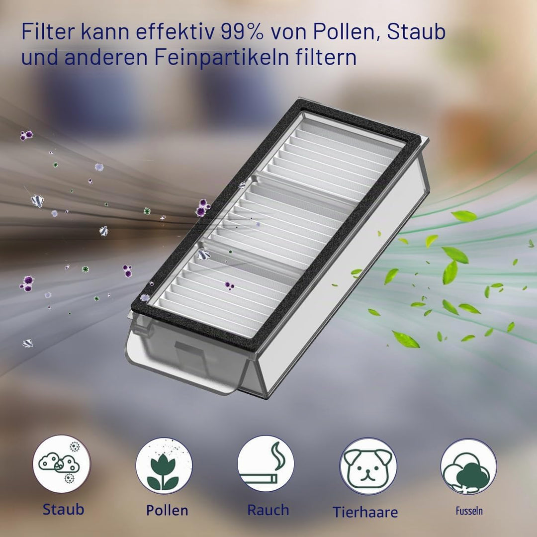 Zubehör für Dreame X50 Ultra Complete L40s Pro Ultra Wischpads X6; Staubbeutel X4; Filter HEPA X4; H