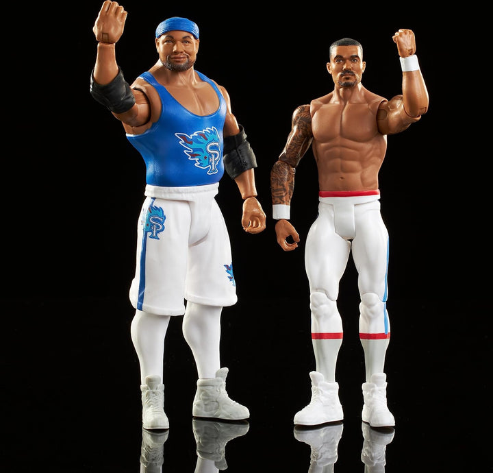 Mattel WWE Actionfigur Battle Pack 2 Pack mit Mattel WWE Championship Title Championship Showdown Th