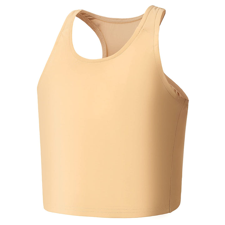 Wonababi Brustbinder, ultraflacher Transbinder mit Pull-on-FTM-Binder-BH Nackt L, Nackt L
