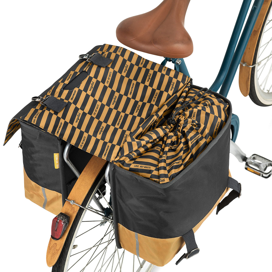 doppelpacktasche 40 Liter Polyethylen grau/gelb