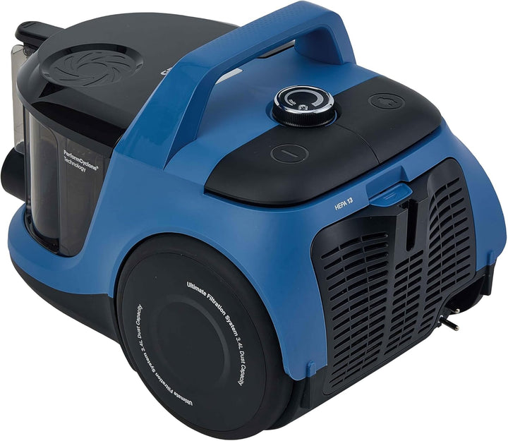 Grundig VCC 6570, Bodenstaubsauger, Blau/Schwarz, 890 W, 3.4 liters