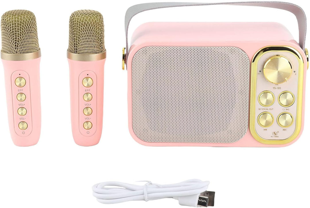 Fdit Outdoor-Gesangsmaschine, Karaoke-Maschine Mini 6 Arten von Spracheffekten 5 Stunden Sofortiges