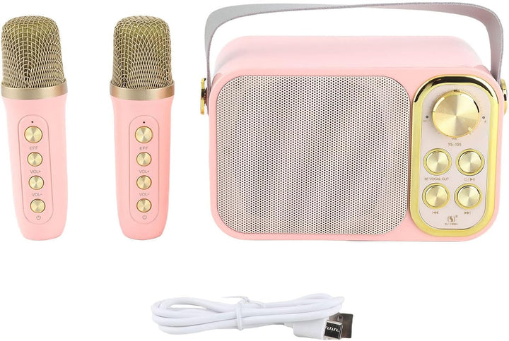 Fdit Outdoor-Gesangsmaschine, Karaoke-Maschine Mini 6 Arten von Spracheffekten 5 Stunden Sofortiges