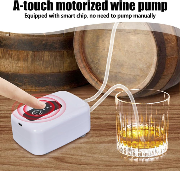 DONGKER Schnaps-Absauggerät, Selbstansaugend Elektrische USB-Siphonpumpe, Wiederaufladbares Wein-Tra