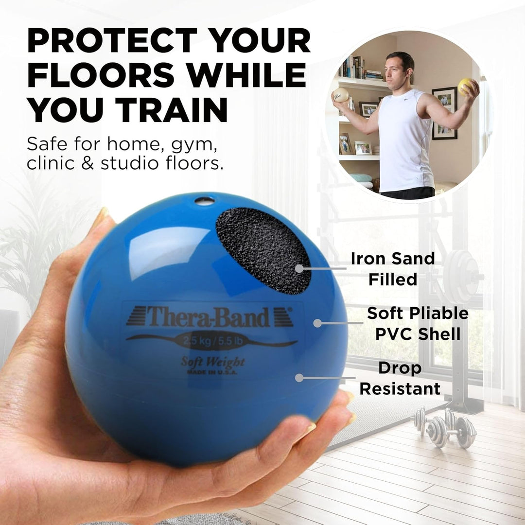 Theraband, Weiches Gewicht, Isotonischer Ball, für Kraft- und Reha-Training, Pilates, Yoga, Toning,