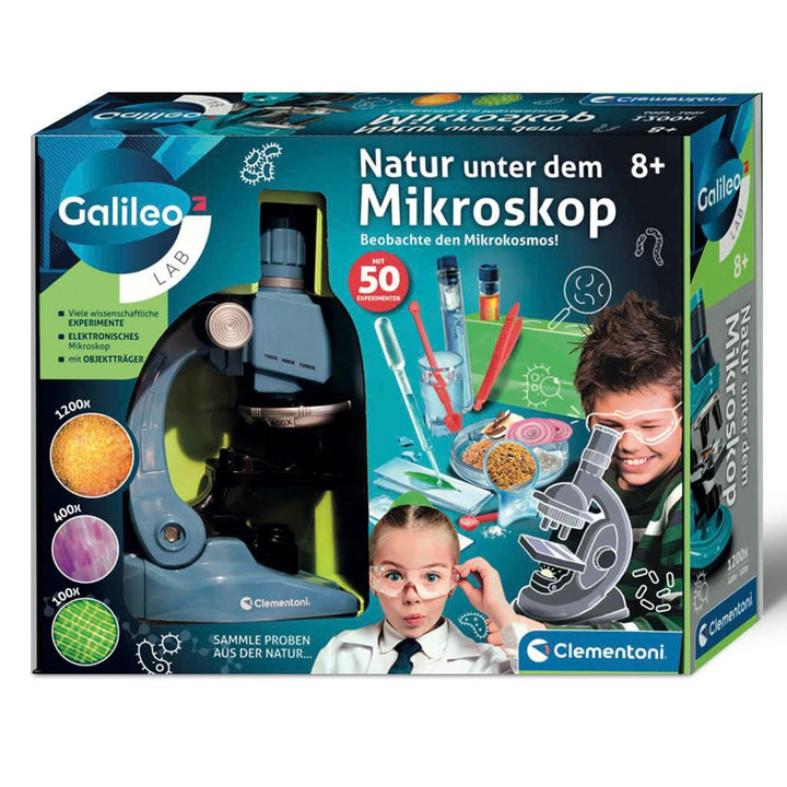 Galileo Lab Natur unter dem Mikroskop - Mikroskop für Kinder - Experimente für Kinder ab 8 Jahren, F