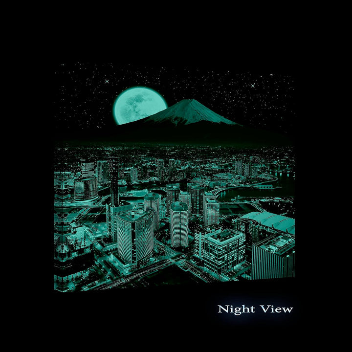 Startonight Bilder Yokohama Nacht, Leinwandbilder Moderne Kunst, Abstrakte Wanddeko Kunstdrucke, Wan