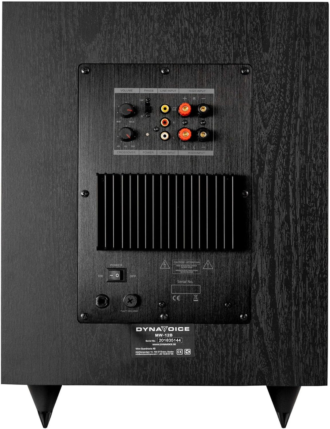 DYNAVOICE Magic MW12 Aktiv-Subwoofer, 30,5 cm (12 Zoll), Schwarz
