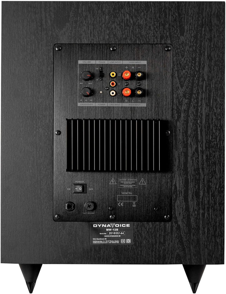 DYNAVOICE Magic MW12 Aktiv-Subwoofer, 30,5 cm (12 Zoll), Schwarz