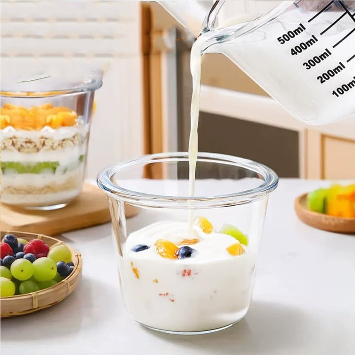 S.ROKE TTAN 710ml Glas Lebensmittelbehälter, Glas Suppe Behälter, Runde Glas Lebensmittelbehälter &