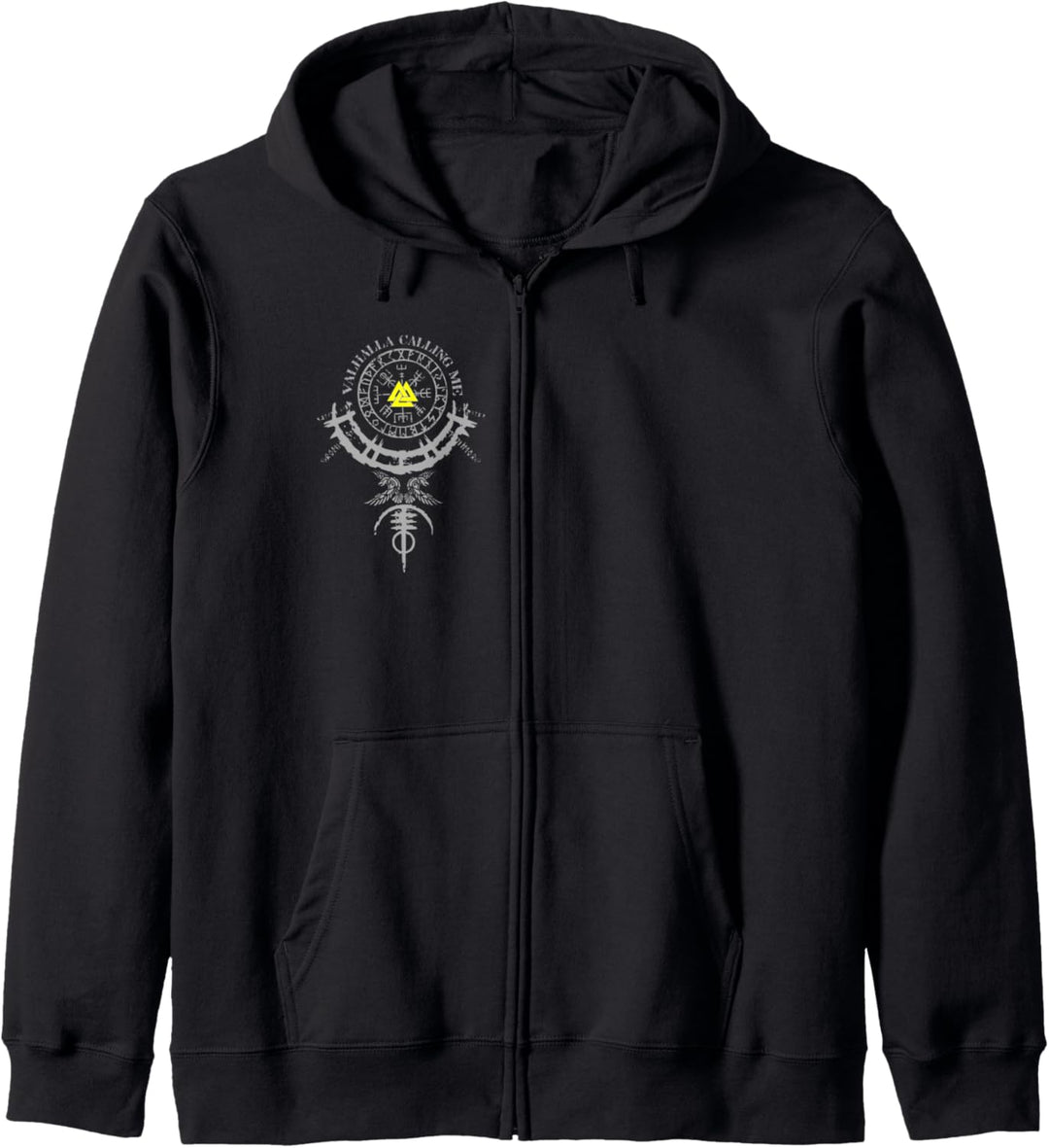 Valhalla Calling Me Keltischer Kompass Vegvisir Wikinger Kapuzenjacke