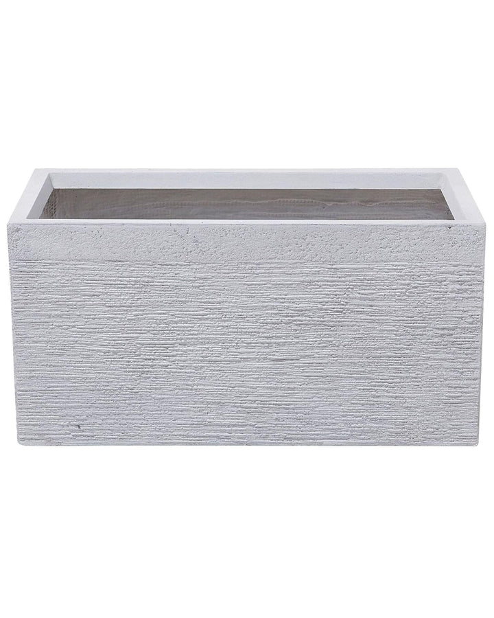 Praktischer Blumentopf 60 x 29 x 30 cm Steingemisch weiss Myra