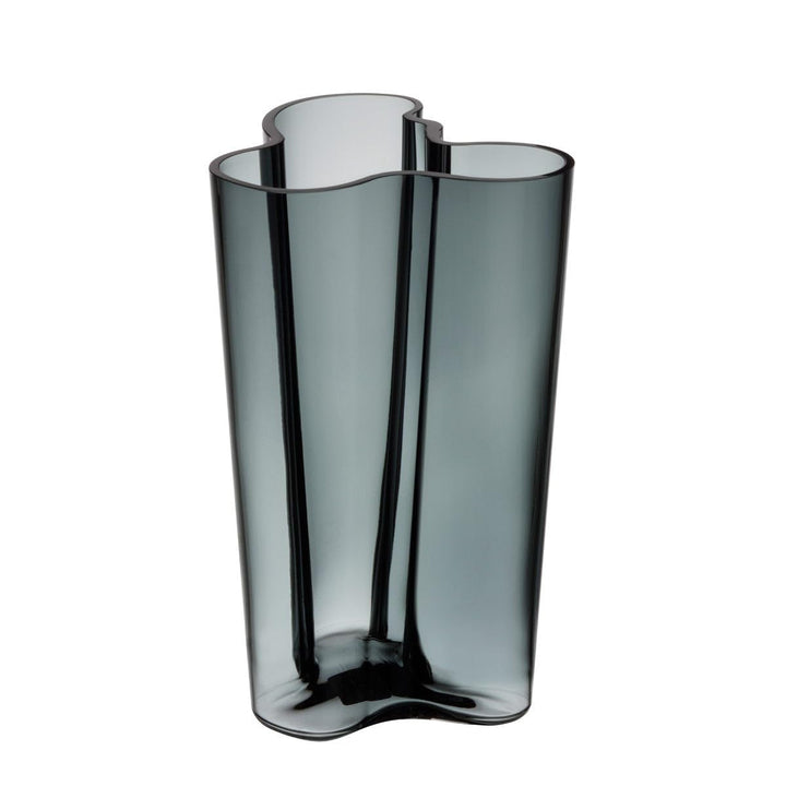 Iittala Vase Aalto 251 mm Grau aus Glas, 251 mm Grau