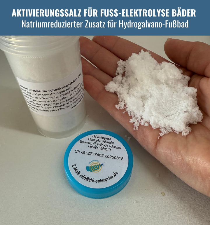 chi-enterprise 1000g Aktivierungssalz zum Nachfüllen für Fusselektrolysebäder I Zusatz für Royal Spa