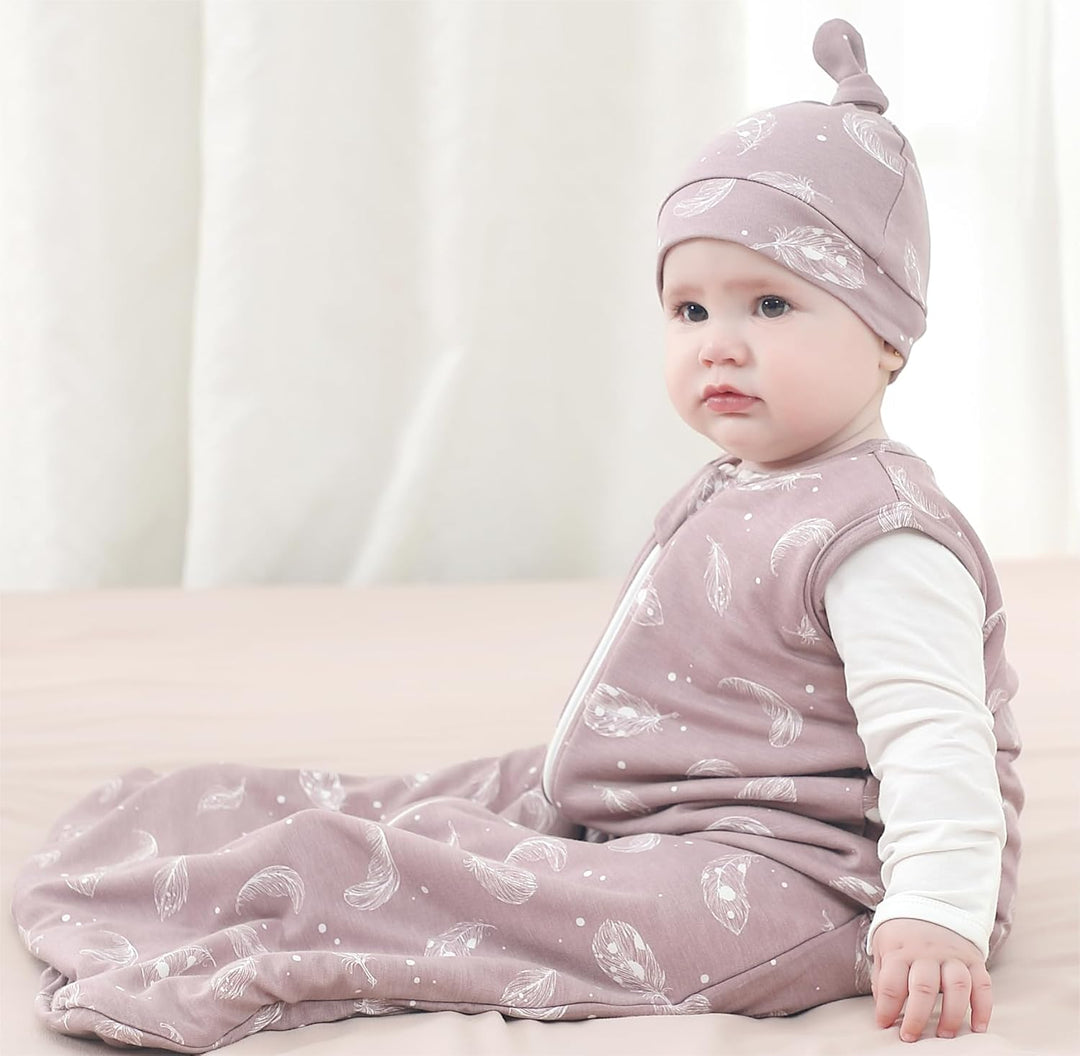 Owlivia Bambus Baby Schlafsack Unisex Kleinkinder-Schlafsack 1.0 TOG Tragbare Decke Baby Jungen Mädc