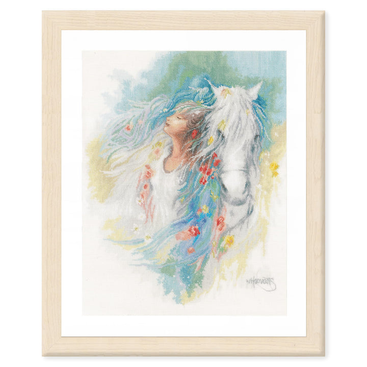Lanarte PN-0178401 Gedanken Zählmuster Kreuzstichset, Baumwolle, mehrfarbig, ca. 36 x 44 cm / 14,4"