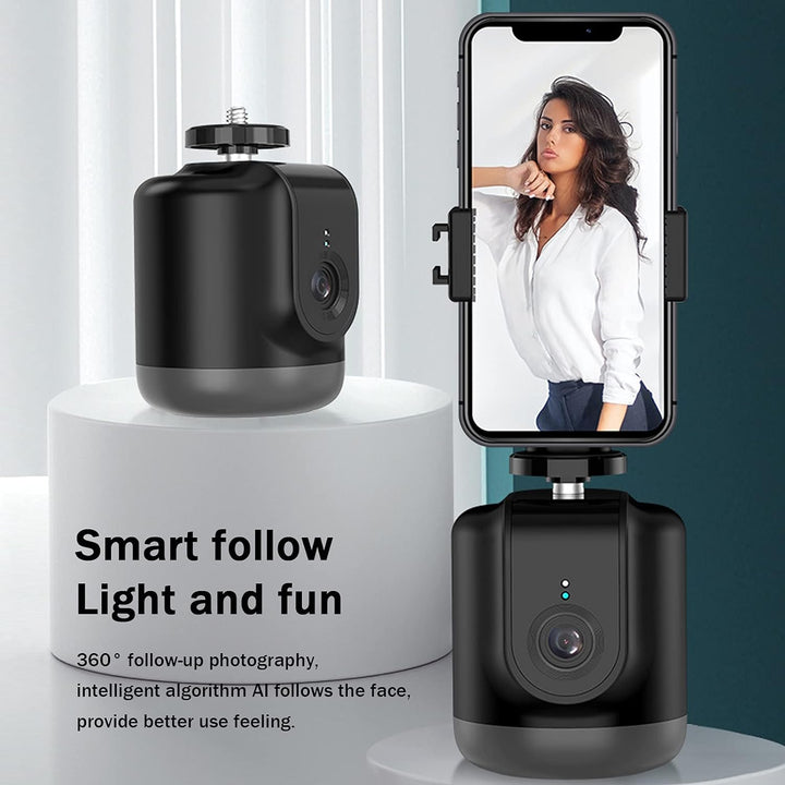 Goshyda 360 Rotation Smart Selfie Gimbal, Auto Face & Object Tracking AI Gesichtserkennung Elektrisc