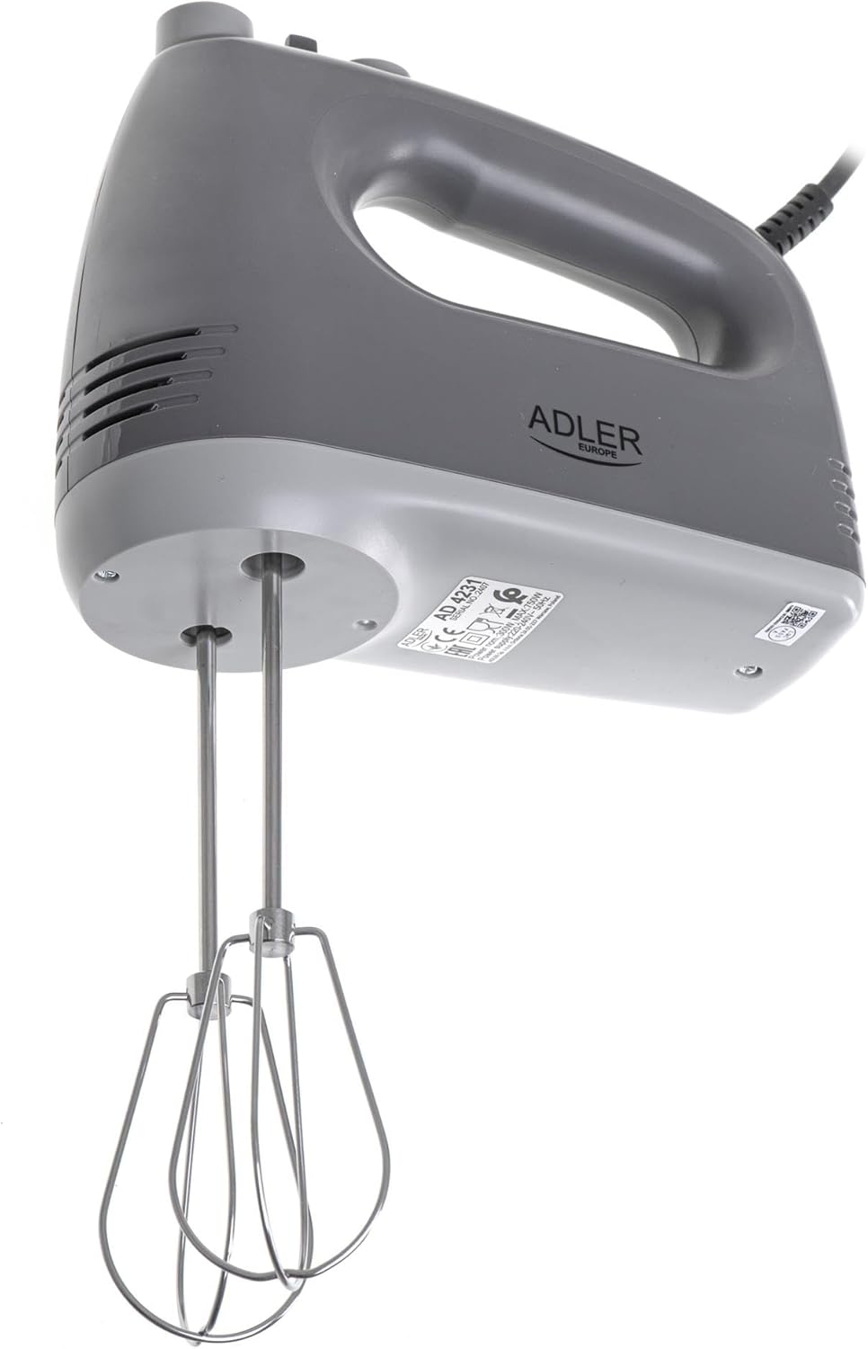 ADLER AD 4231 Stabmixer (750 Watt, 5 Geschwindigkeitsstufen und Turbo-Funktion, 21 cm Edelstahlaufsä