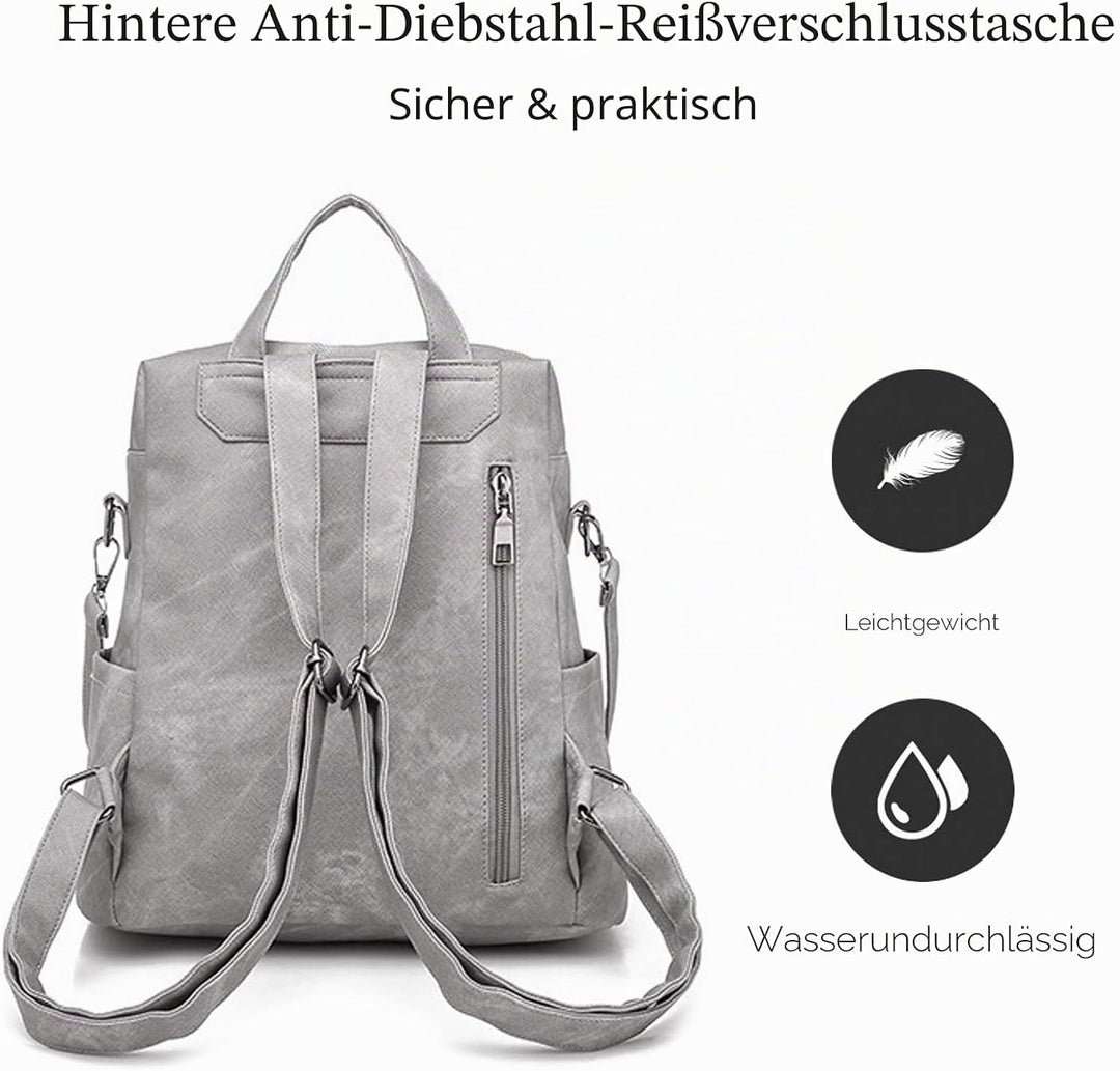 FANDARE Damen Rucksack Schultasche Wasserdicht Handtasche Frauen Umhängetasche Pendler Schulrucksack