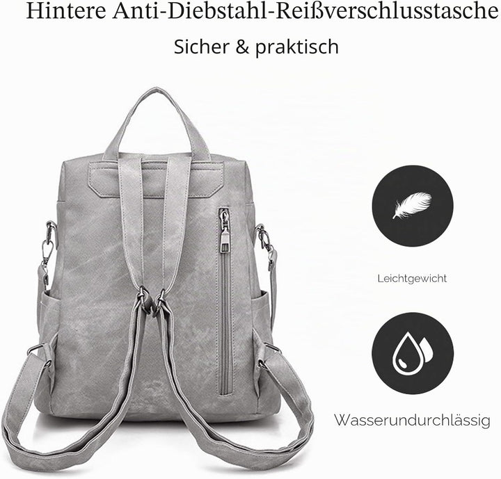 FANDARE Damen Rucksack Schultasche Wasserdicht Handtasche Frauen Umhängetasche Pendler Schulrucksack