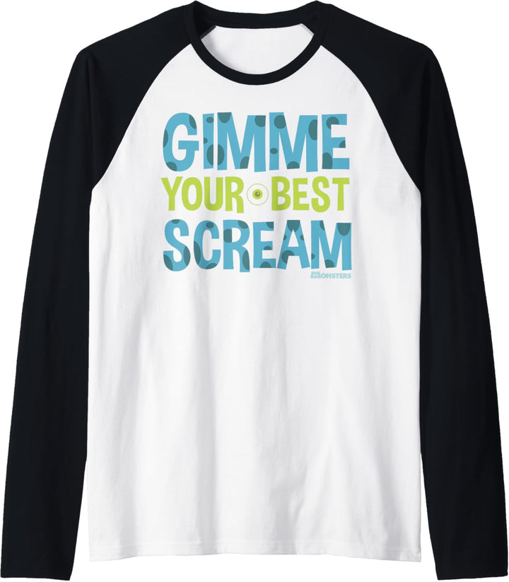 Disney Pixar Monsters University Your Best Scream C1 Raglan