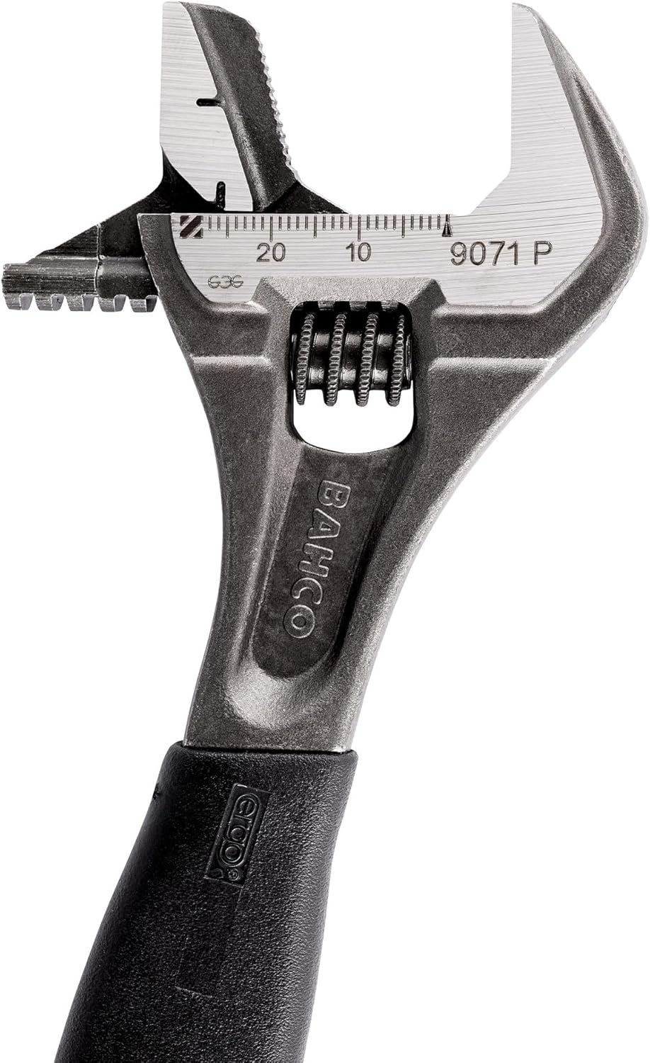 Bahco 9071 RP US Verstellbare Rohrzange Ergo, 20,3 cm, Schwarz 8 Zoll (ca. 20 cm) Schwarz, 8 Zoll (c