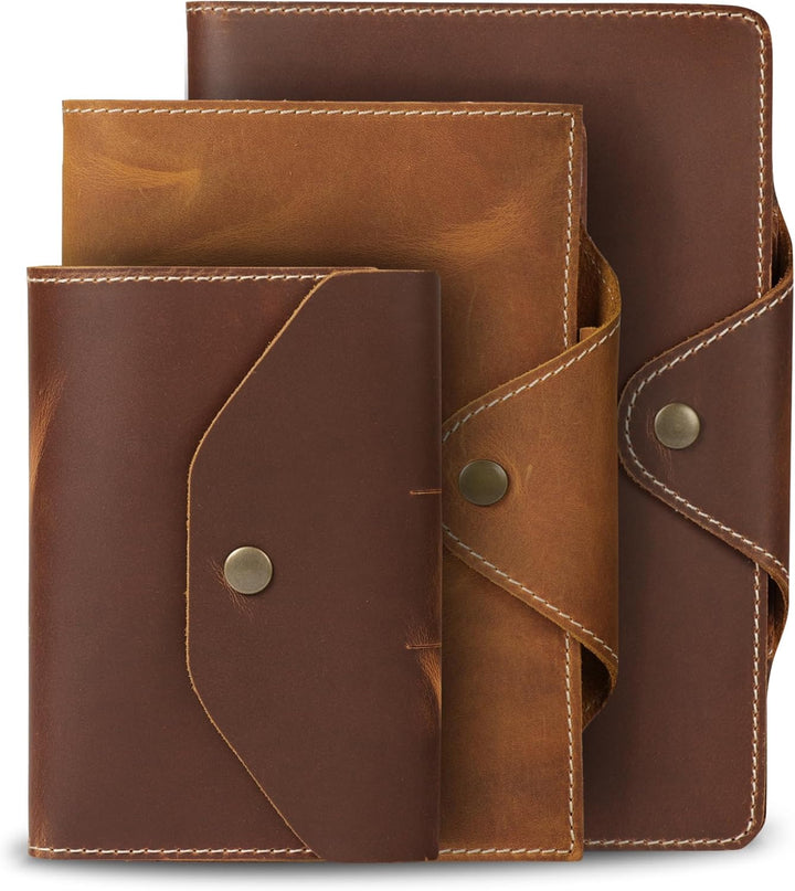 Londo Echtleder Schreibmappe Konferenzmappe mit Notizblock Notizblock und Schloss Kamel M, Kamel M