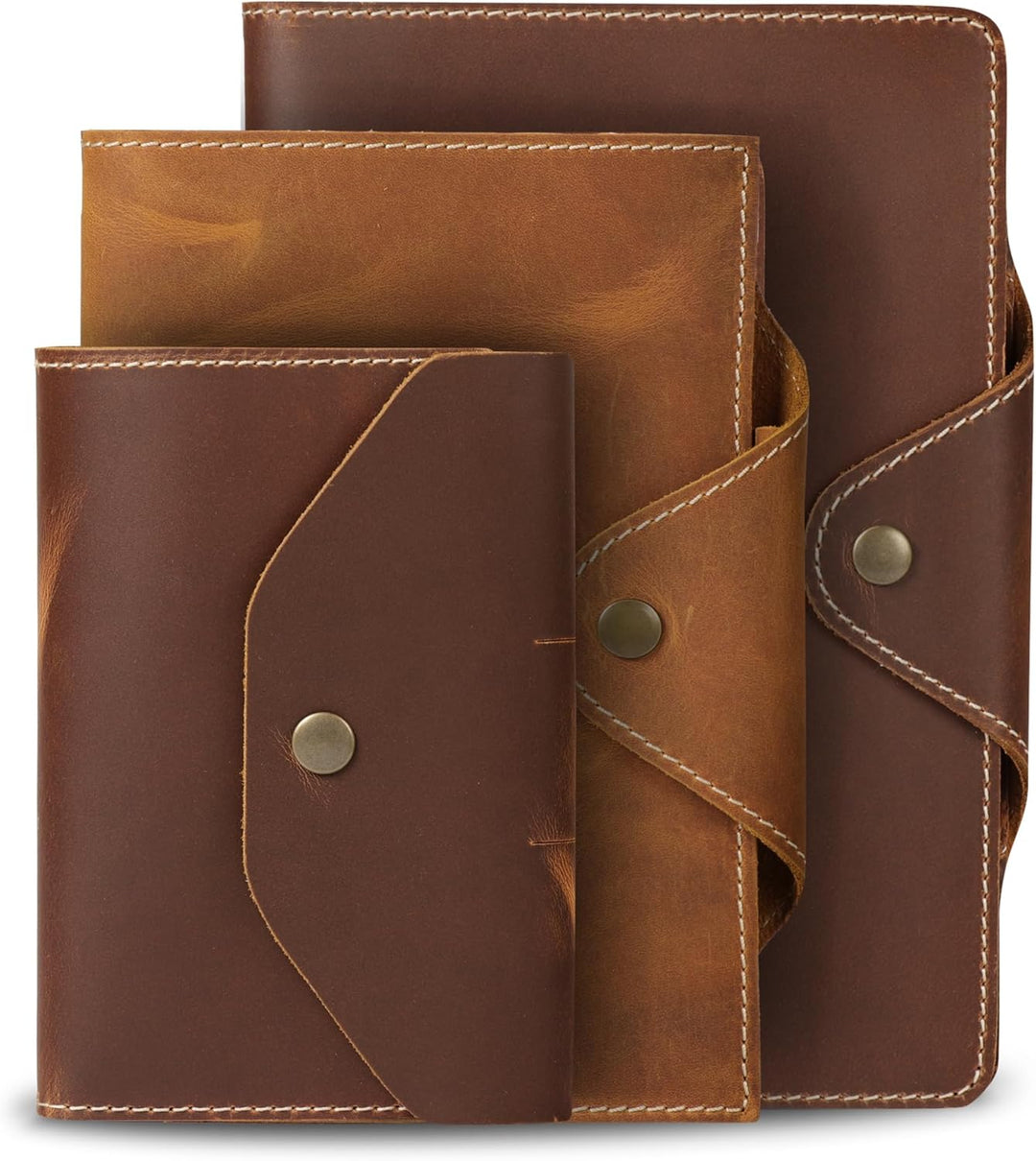 Londo Echtleder Schreibmappe Konferenzmappe mit Notizblock Notizblock und Schloss Kamel S, Kamel S