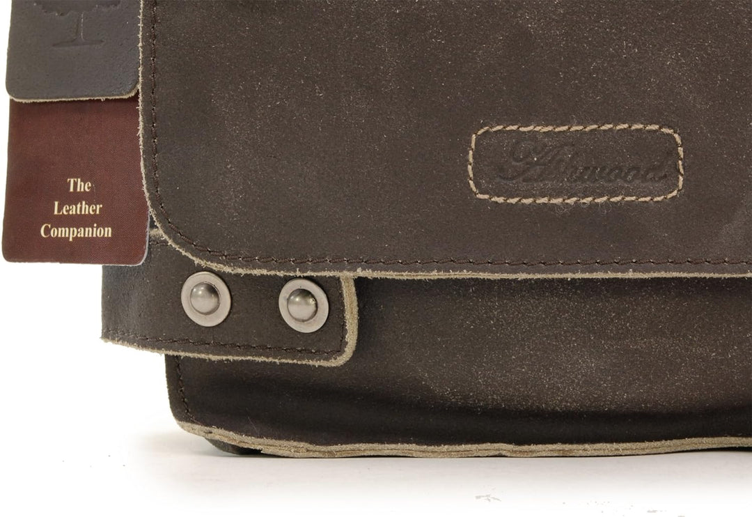 Ashwood -Leder - Umhängetasche/Schultertaschen/Arbeitstasche CAMDEN Braun, Braun