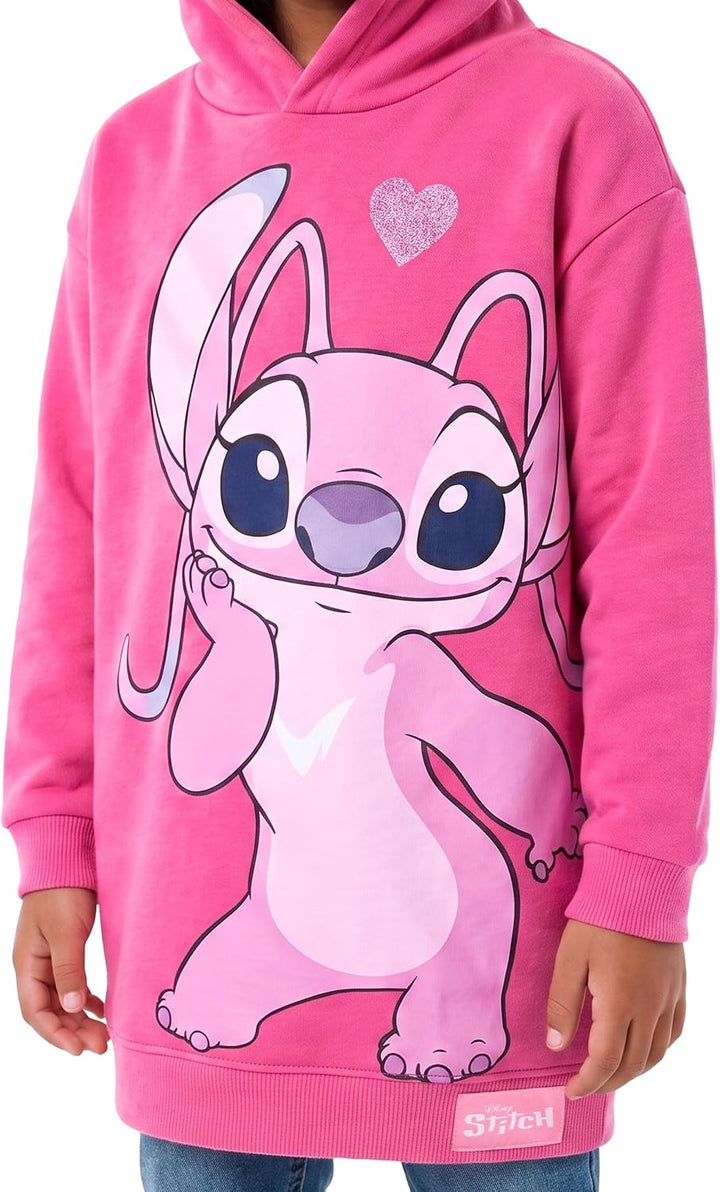 Disney Stitch Pullover | Stitch Und Angel Lang Kapuzenpullover Für Mädchen | Stitch Kleidung Mädchen