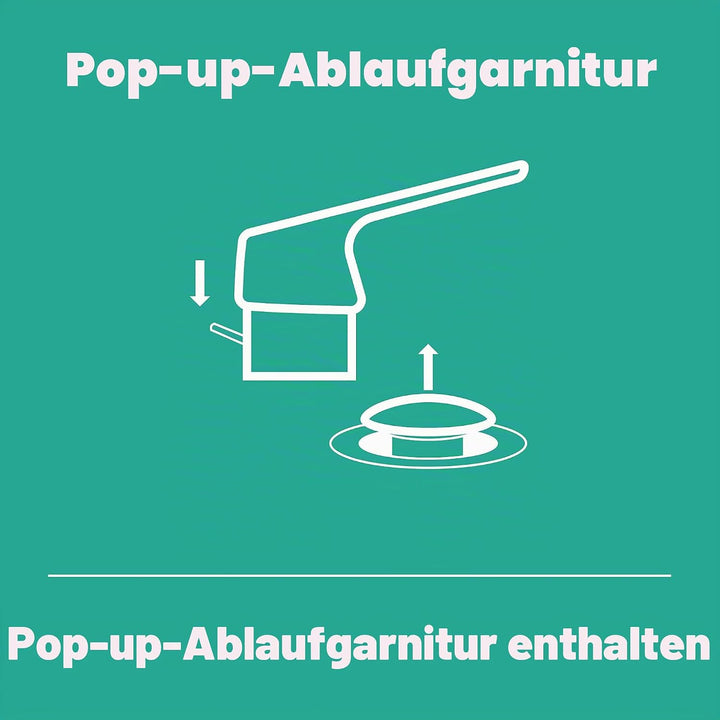 hansgrohe Waschtischarmatur Vivenis, Wasserhahn Bad mit Auslauf Höhe 250 mm, mit Zugstange, Badarmat