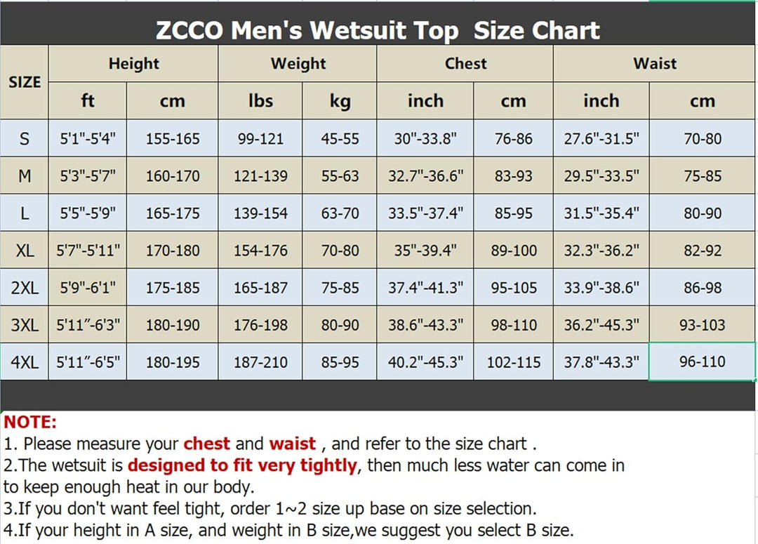 ZCCO Neoprenanzüge Top Jacke 1,5mm Neopren Anzüge Frauen Männer Neoprenanzug Jacke Langarm Tauchen T