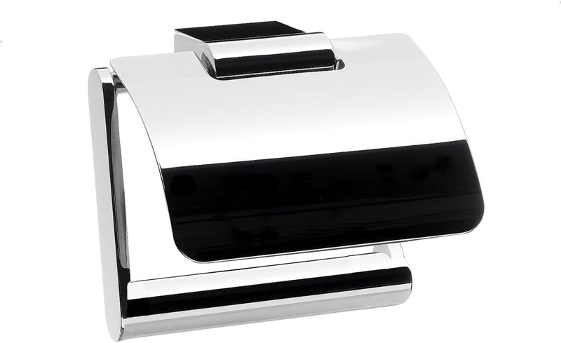 Emco 350000106 Papierhalter System 2 mit Deckel, verchromt