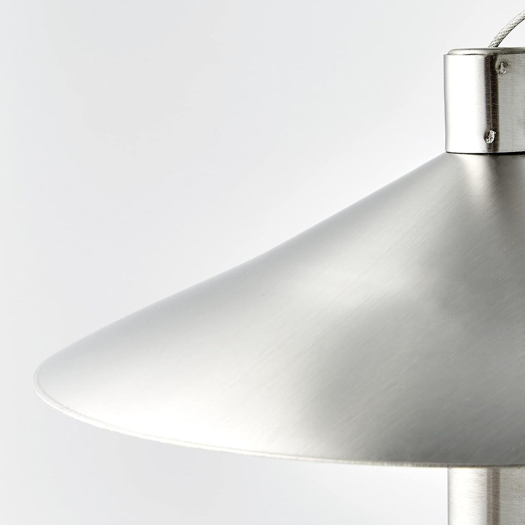 Habau 1771 Futterstation aus Edelstahl mit Kordel zum Aufhängen, Silber