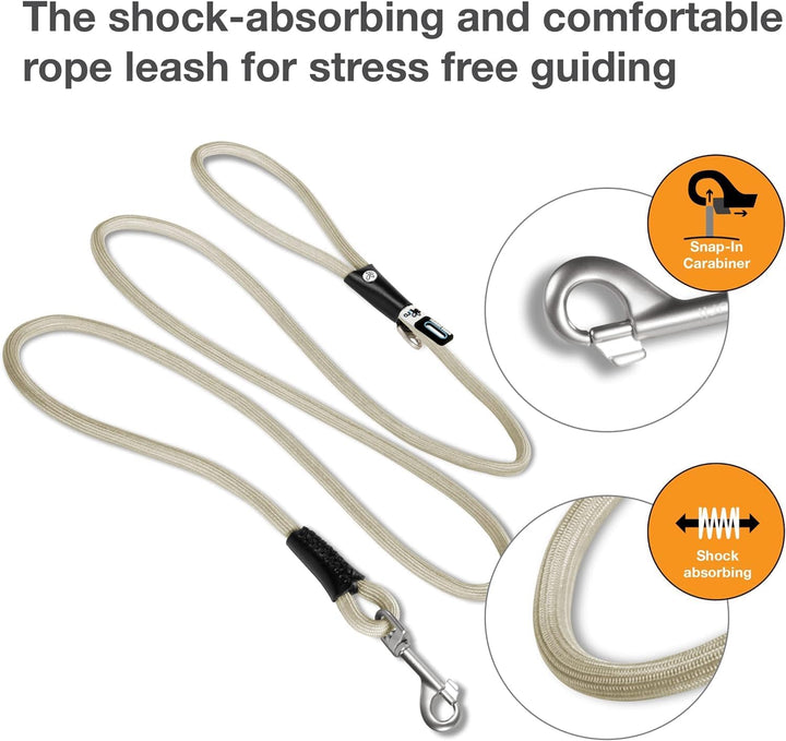 Stretch Comfort Leash Light-Tan M, Light-Tan M