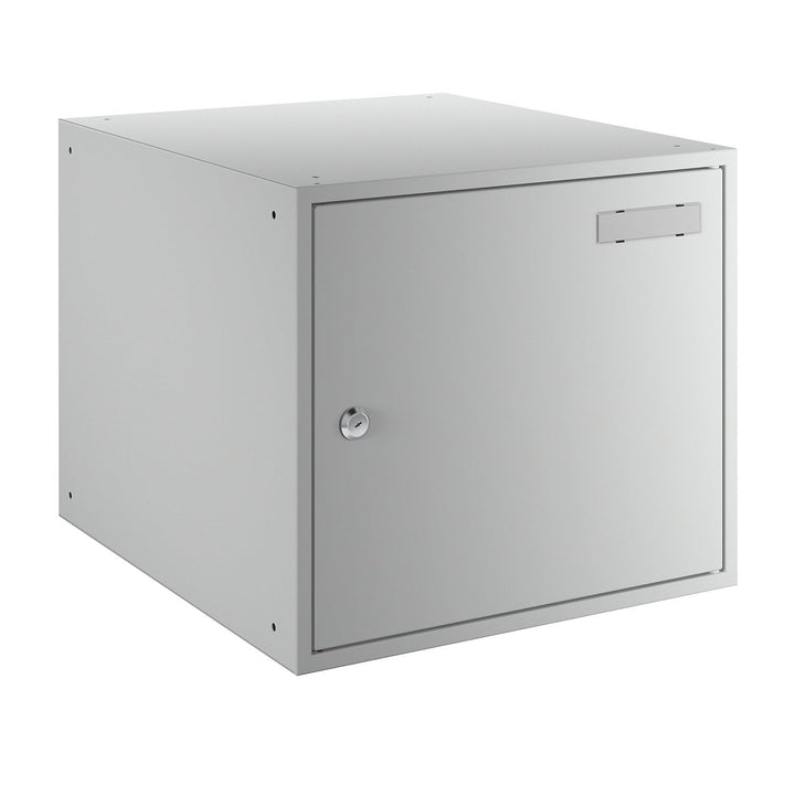 eurokraft | Schliessfachwürfel | antibakteriell | HxBxT 350 x 400 x 450 mm | lichtgrau RAL 7035