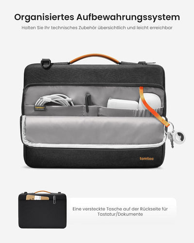 tomtoc 360° Laptop Tasche Hülle für 14 Zoll MacBook Pro M3/M2/M1 Pro/Max A2992 A2918 A2779 A2442 202