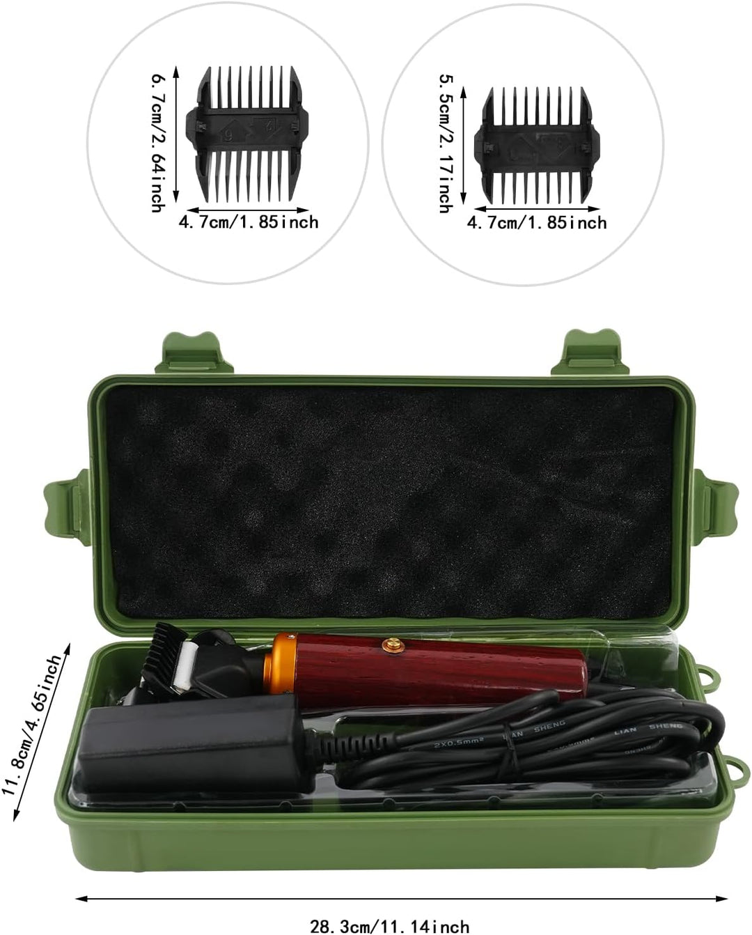 Hundeschermaschine 55W Elektrische Tierpflegeschermaschine, Anti-Langhaarverstopfung – Elektrischer