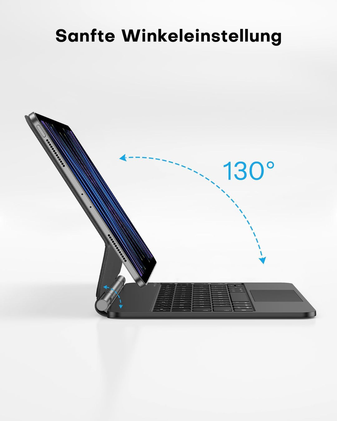 OMOTON Tastatur Hülle für iPad Air 6 11 Zoll 2024, iPad Pro 11 4/3/2/1 Gen, Air 5/4 10.9 Zoll, Magic