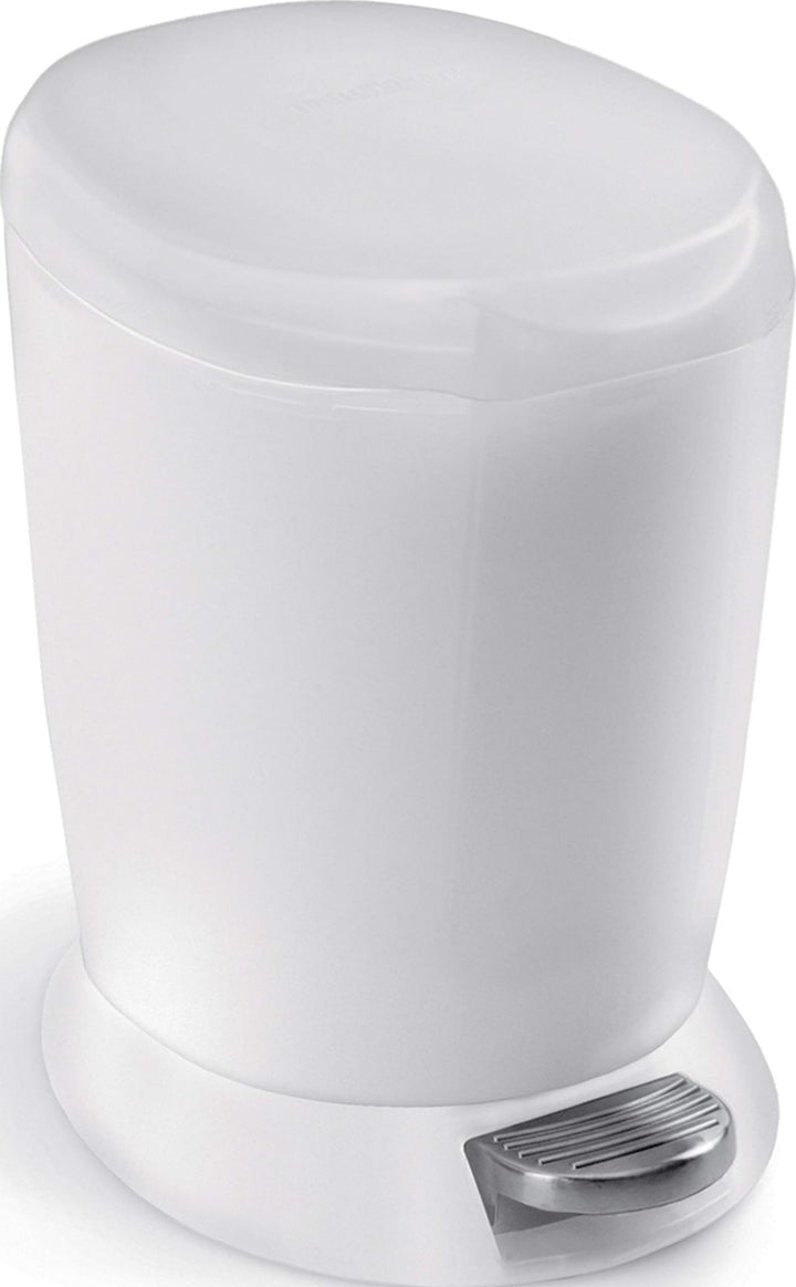 simplehuman CW1318 6 Liter, runder Treteimer, kleiner Mülleimer Bad Badezimmer Büro Schlafzimmer, we